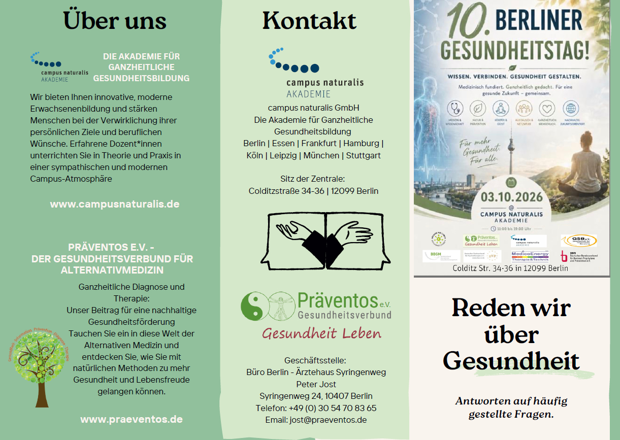 Flyer zum Gesundheitstag - zum Download anklicken Flyer zum Gesundheitstag - zum Download anklicken